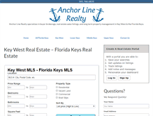Tablet Screenshot of anchorlinerealty.com